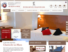 Tablet Screenshot of hotelchantecler.fr